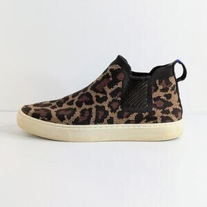 Rothy's The Chelsea 7.5 Wildcat Print Sneaker Boot Eclectic Grandpa Chic